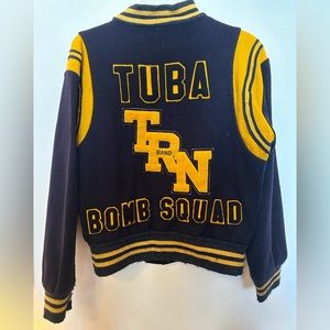 Vintage Wool Varsity Letterman Jacket Toms River Band 1950s